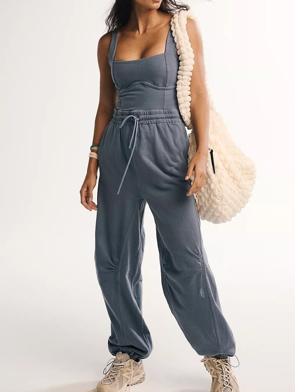 Free People Inbound Onesie Midnight Navy Romper Size XS